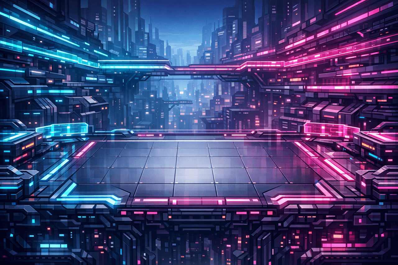 Neon Megastructure battleground